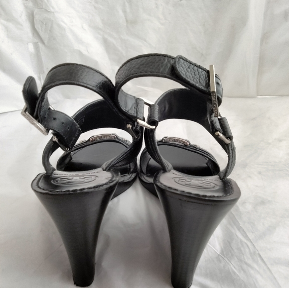 Tory Burch Carys Leather Wedges size 9M - Picture 14 of 16